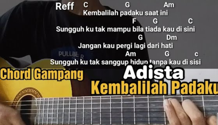 Kunci Gitar Lirik Lagu Kembalilah Padaku